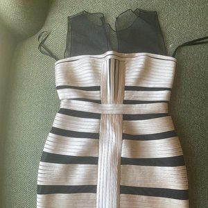 BCBGMaxAzria Dresses | BCBG Brenda Dress | Color: Black/Gold | Size: 4